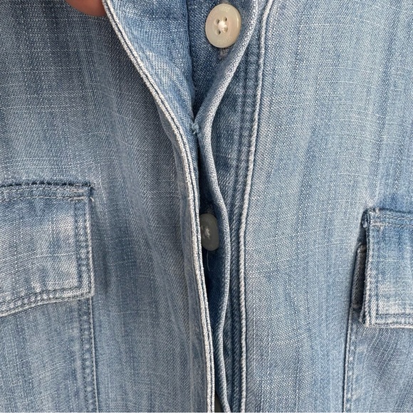 Vineyard Vines Margo Chambray Shirt Dress Blue Mirage XL - Picture 4 of 8